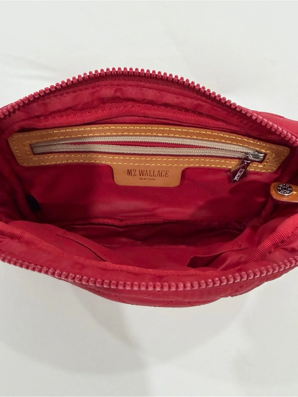 Mz Wallace Metro Quilted Red Belt Bag